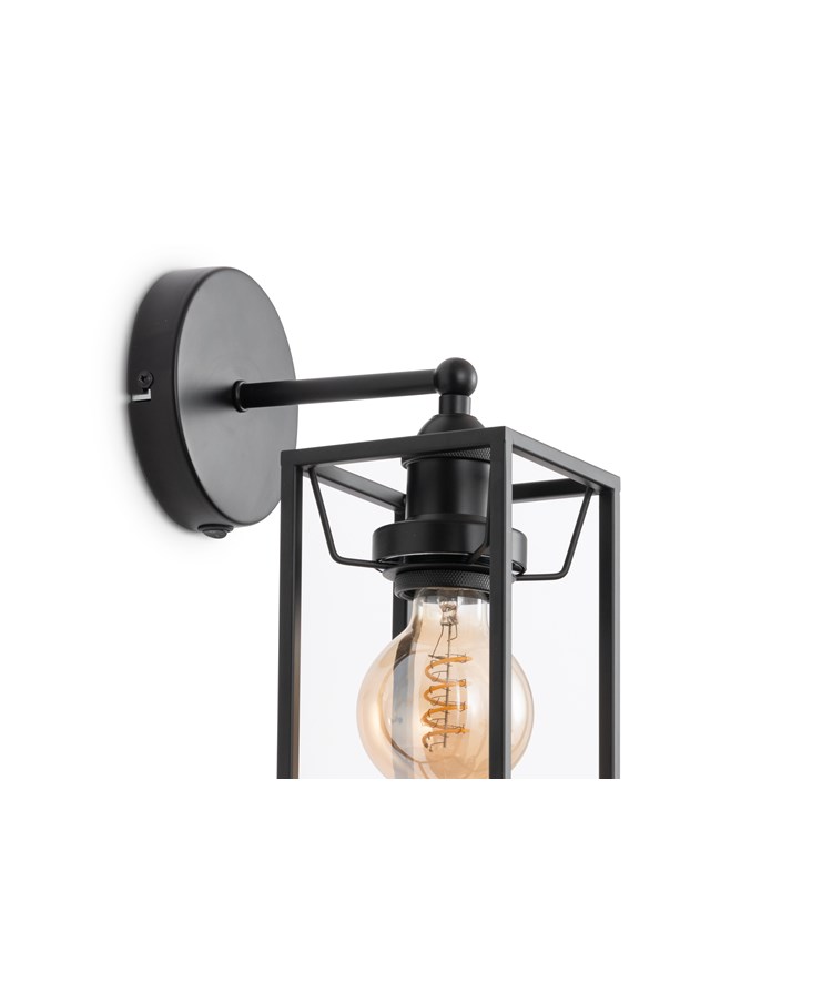 Quattro Modern Matt Black Frame Wall Light Quattro Modern Matt Black Frame Wall Light