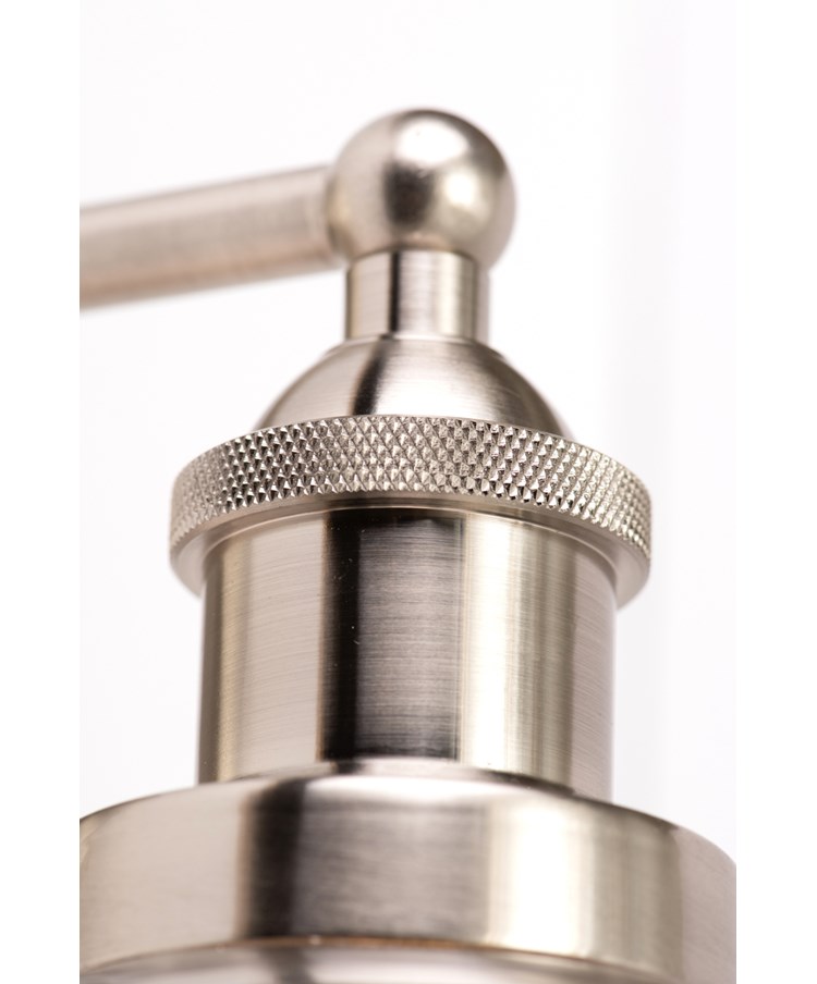 Echo Silver Wall Light Smoked Robbed Glass Echo Silver Wall Light Smoked Robbed Glass