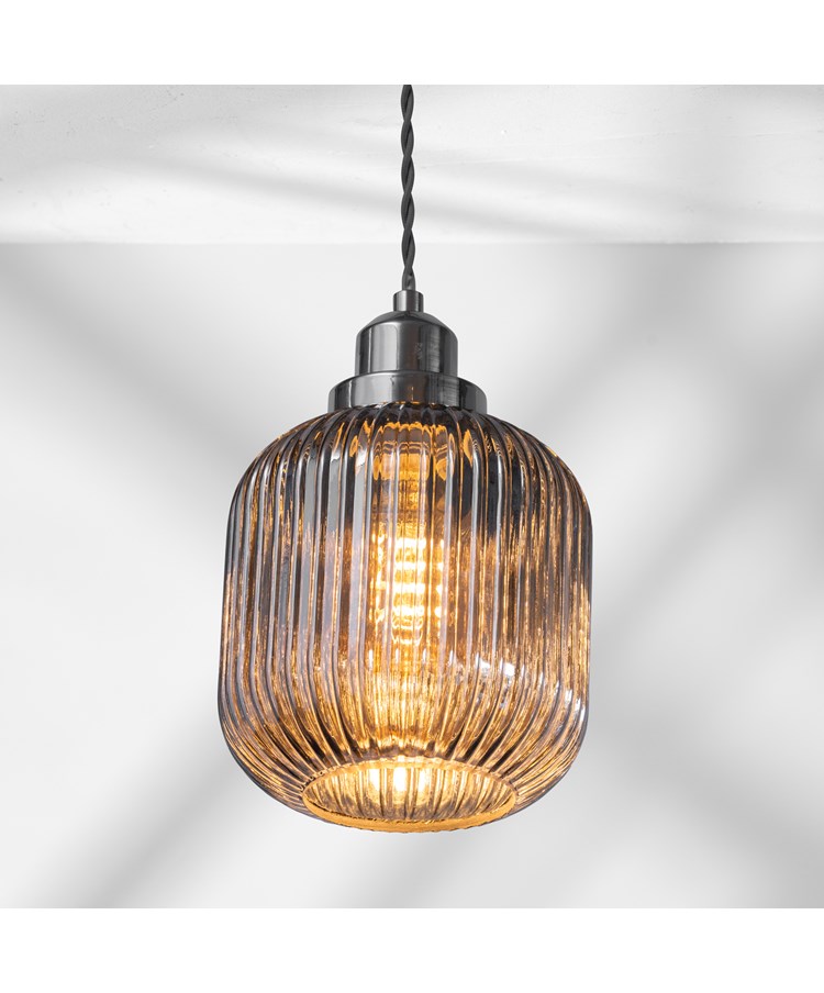 Echo Modern Pewter Wall Light with Grey Linen Shade Echo Modern Pewter Wall Light with Grey Linen Shade