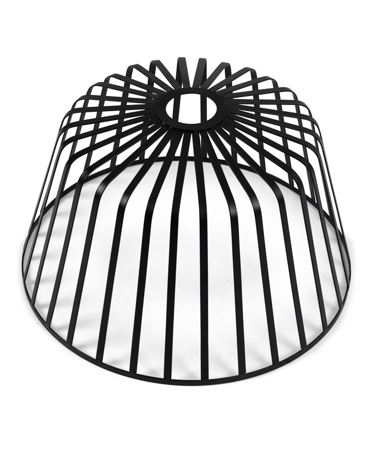 Lyon 30cm Flat Wire Mat Black Shade with Black Suspension Lyon 30cm Flat Wire Mat Black Shade with Black Suspension