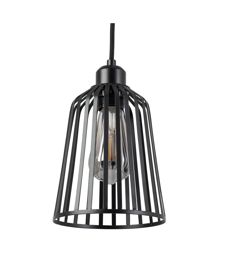 Lyon 16cm Flat Wire Mat Black Shade with Black Suspension Lyon 16cm Flat Wire Mat Black Shade with Black Suspension