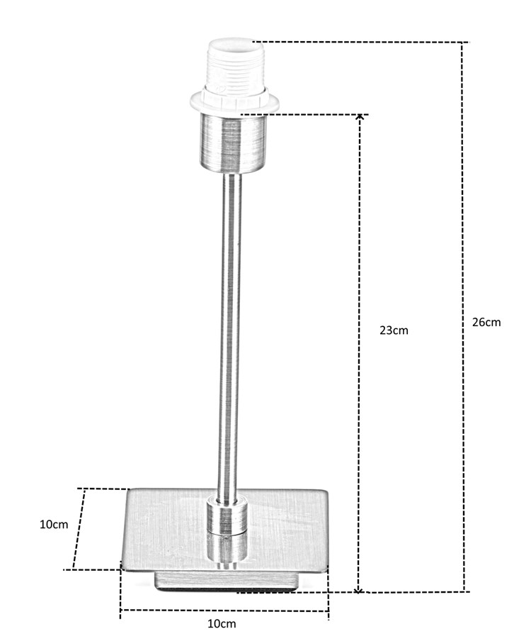 Darwen Square Base Stick Base Only - Antique Brass Darwen Square Base Stick Base Only - Antique Brass