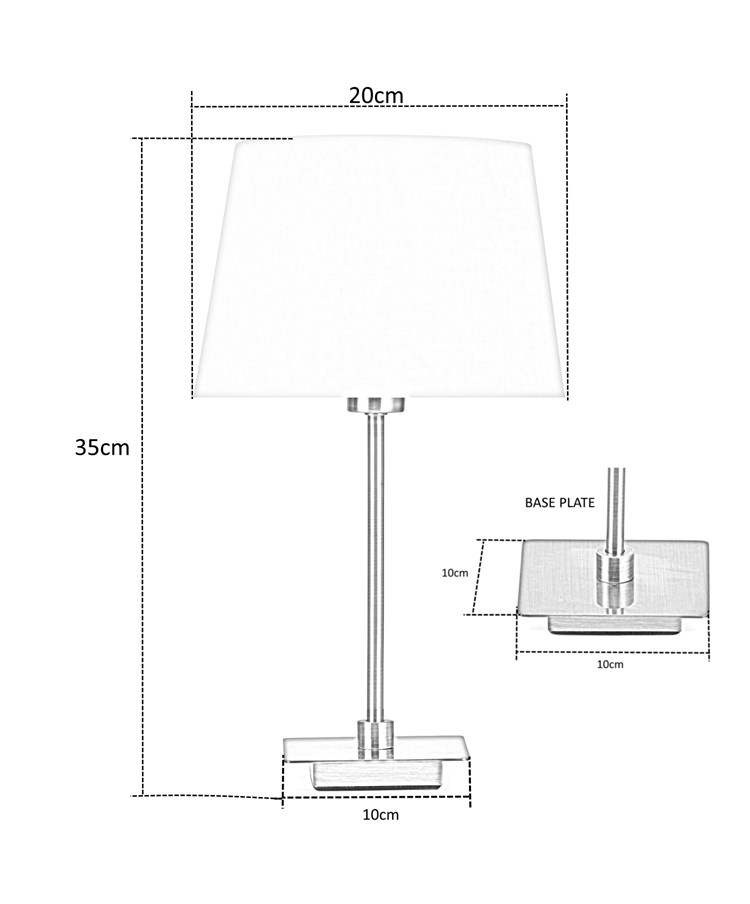 (Pair) Darwen Stick Antique Brass with Cream Shade (Pair) Darwen Stick Antique Brass with Cream Shade