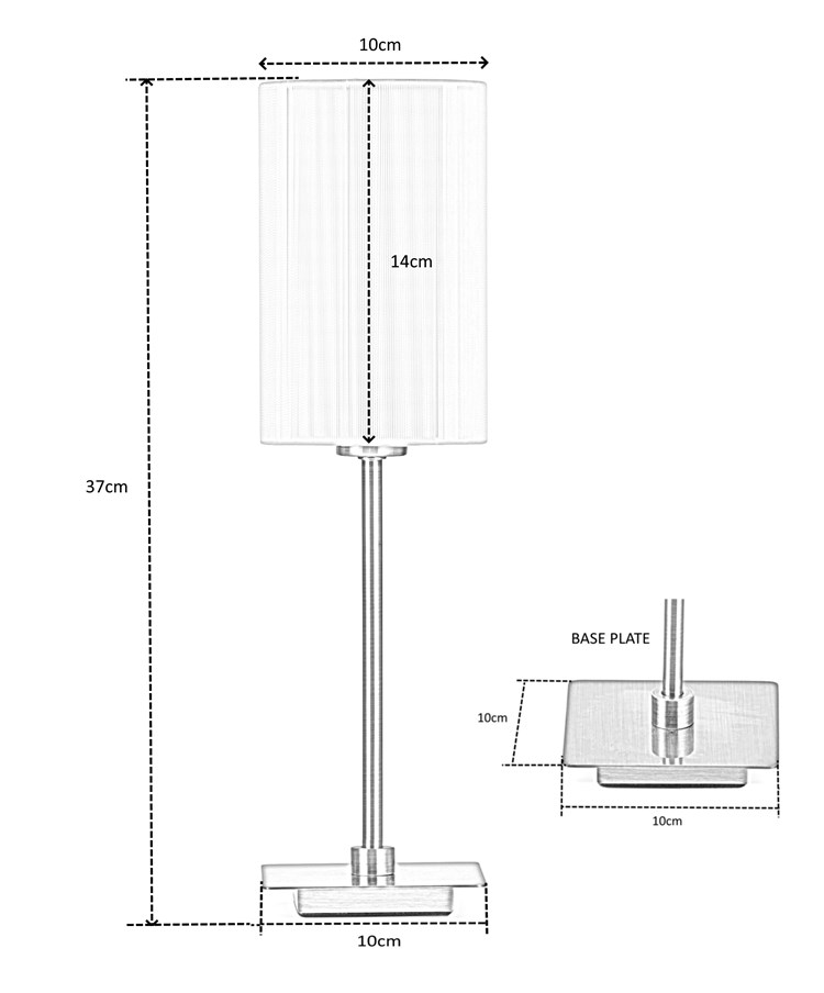 (Pair) Darwen Square Stick Antique Brass with Ivory String Shade (Pair) Darwen Square Stick Antique Brass with Ivory String Shade