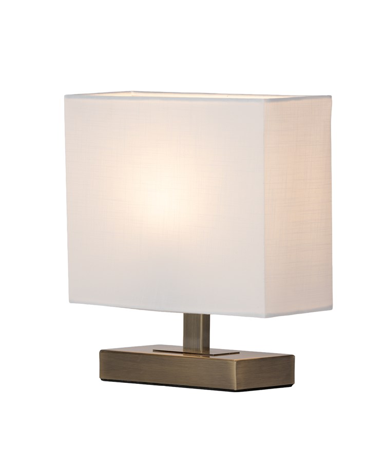 Bloq Antique Rectangle with Ivory Shade Bloq Antique Rectangle with Ivory Shade