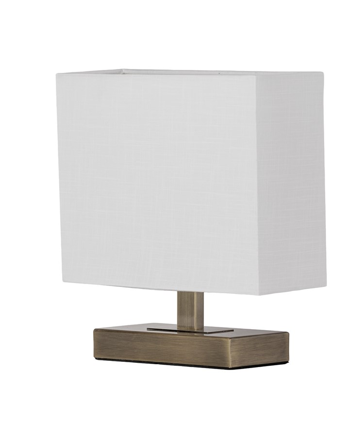 Bloq Antique Rectangle with Ivory Shade Bloq Antique Rectangle with Ivory Shade