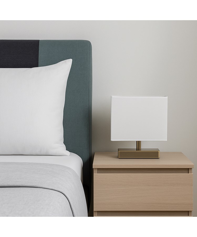 Bloq Antique Rectangle with Ivory Shade Bloq Antique Rectangle with Ivory Shade