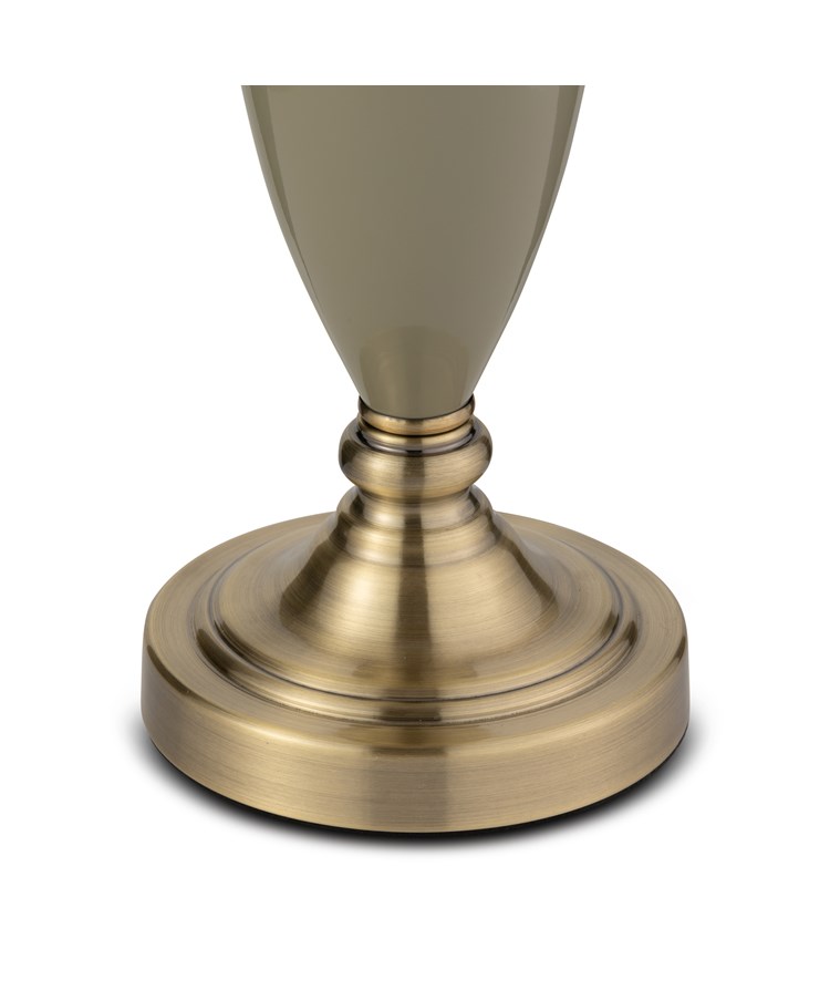 Bailey Large Sage Green Table Lamp with Beige Lined Shade Bailey Large Sage Green Table Lamp with Beige Lined Shade