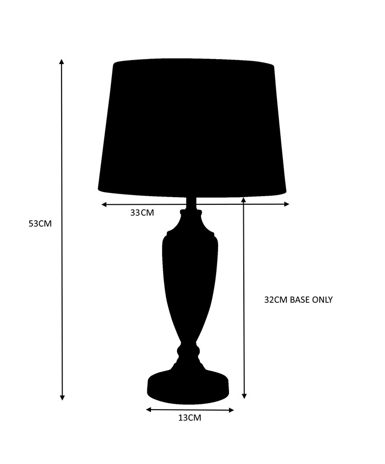 Bailey Large Sage Green Table Lamp with Beige Lined Shade