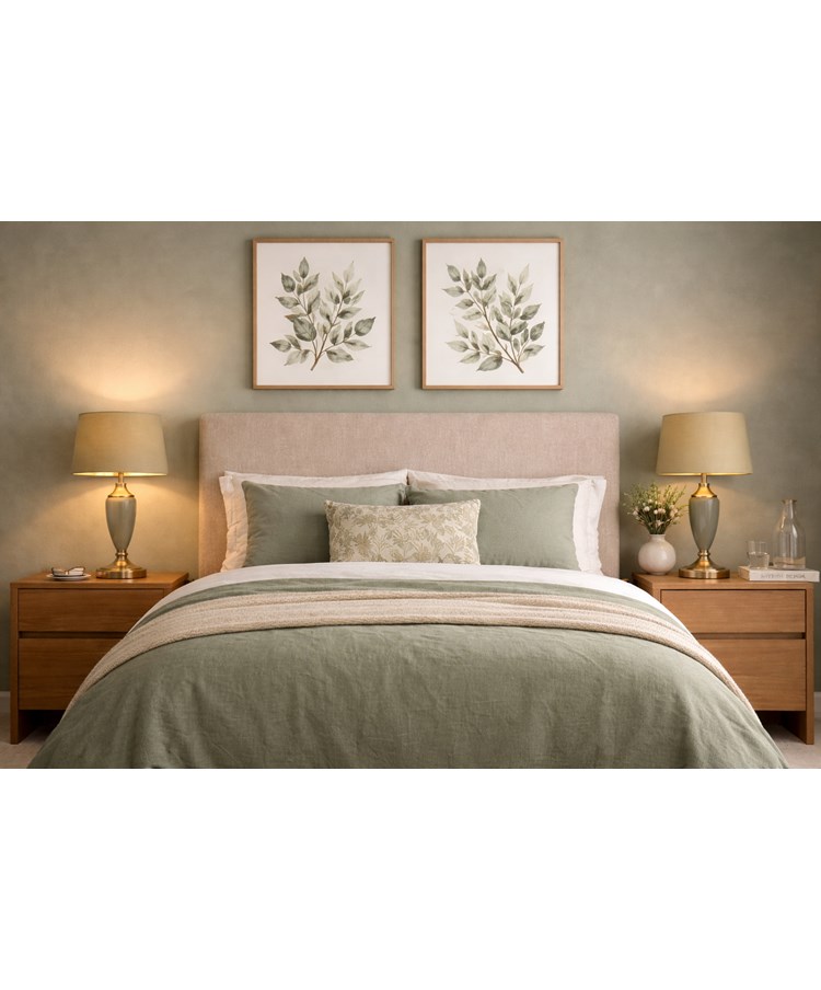 Bailey Large Sage Green Table Lamp with Green/Gold Lined Shade Bailey Large Sage Green Table Lamp with Green/Gold Lined Shade