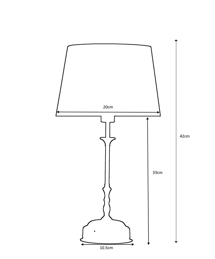 Florence Rechargeable Antique Brass Table Lamp with Cream Shade