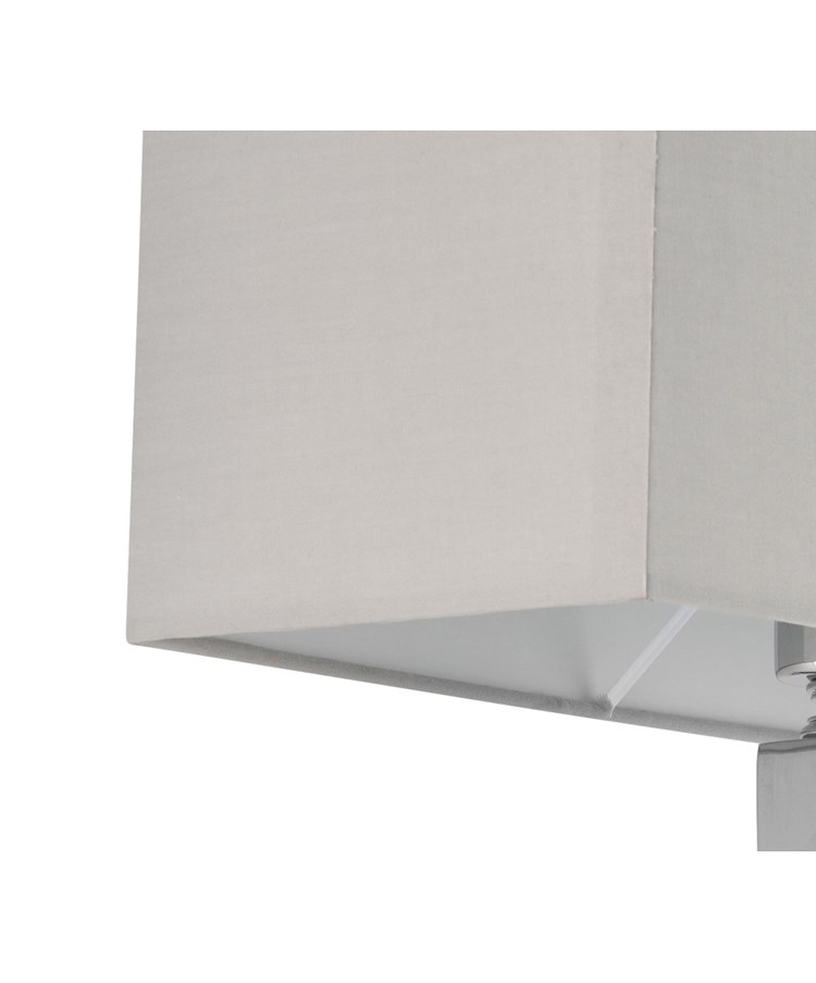 Moret Chrome Wall Light with Grey Light Moret Chrome Wall Light with Grey Light