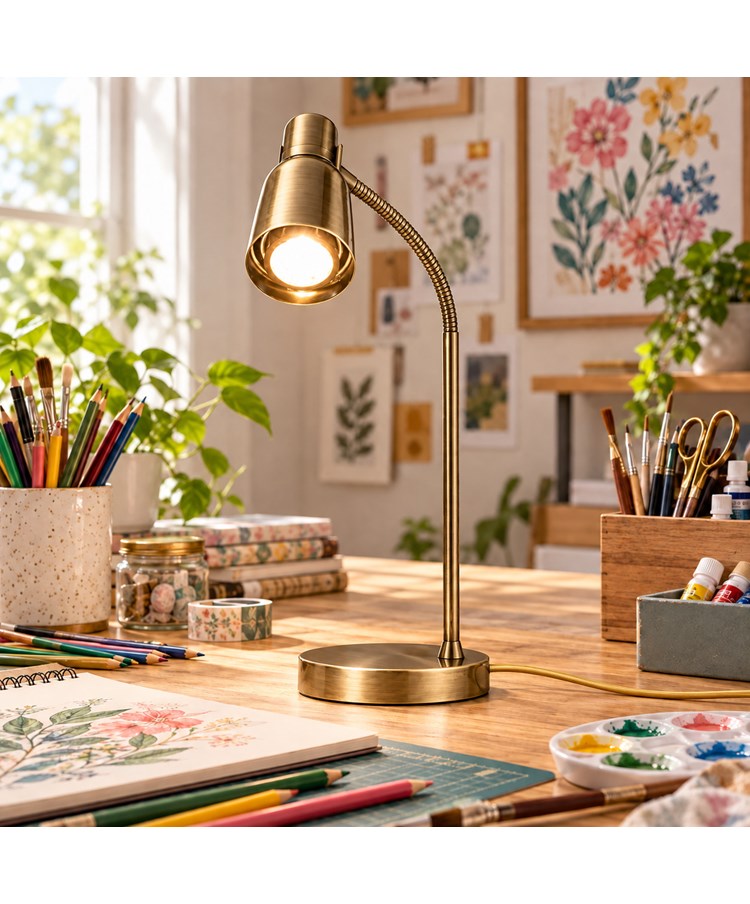 Clarity Antique Brass Reading Lamp Clarity Antique Brass Reading Lamp