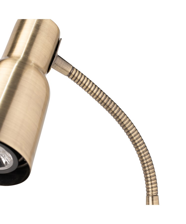 Clarity Antique Brass Reading Lamp