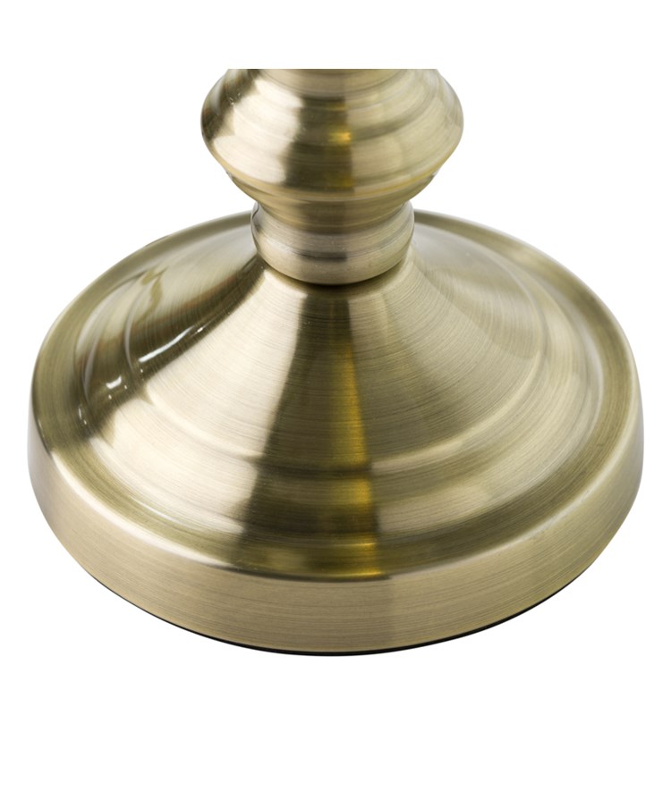 Touch Control Traditional Bankers Desk Lamp Antique Brass Green Glass