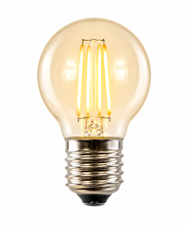 4W ES/Edison Screw Golf Ball Shape Clear Filament LED Light Bulb - Warm White 4W ES/Edison Screw Golf Ball Shape Clear Filament LED Light Bulb - Warm White