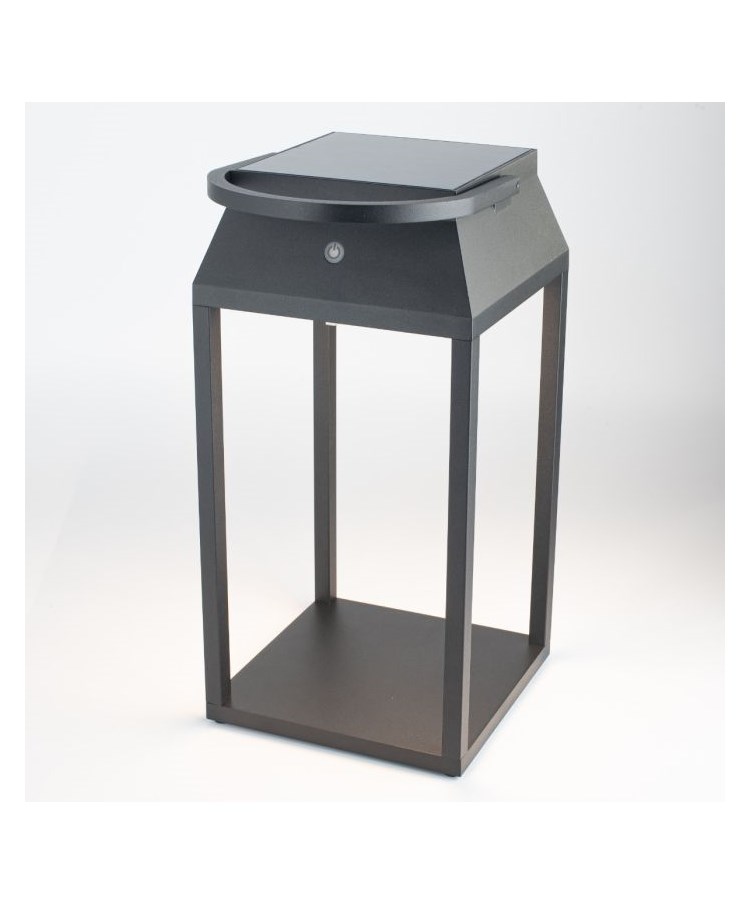 Patilo Solar/USB Rechargeable Outdoor Lantern - Black Patilo Solar/USB Rechargeable Outdoor Lantern - Black