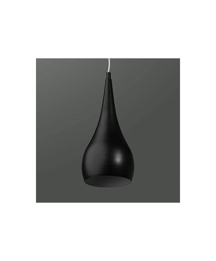Modern Black Teardrop Pendant Ceiling Light - Adjustable Cable Modern Black Teardrop Pendant Ceiling Light - Adjustable Cable