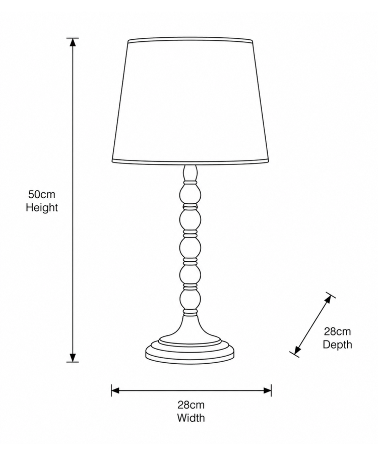 Bergen Slimline Antique Brass Candlestick Table Lamp with Ivory Linen Shade Bergen Slimline Antique Brass Candlestick Table Lamp with Ivory Linen Shade
