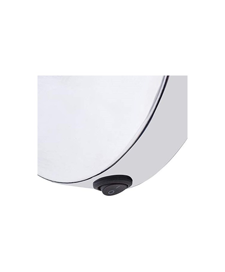 Leeto Modern Mirrored Chrome Switched Wall Light with Glass Shade Leeto Modern Mirrored Chrome Switched Wall Light with Glass Shade