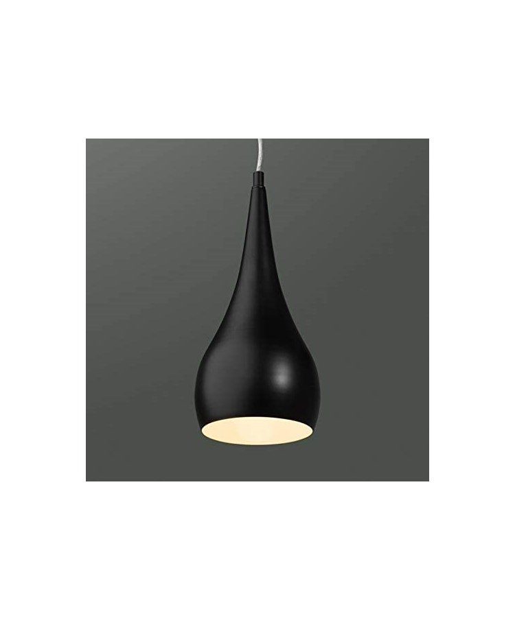 Modern Black Teardrop Pendant Ceiling Light - Adjustable Cable Modern Black Teardrop Pendant Ceiling Light - Adjustable Cable