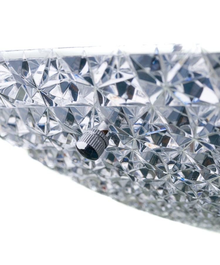 Crystal Ceiling Uplighter - Non Electric Pendant Shade - Easy Fit Light - Glass Crystal Ceiling Uplighter - Non Electric Pendant Shade - Easy Fit Light - Glass