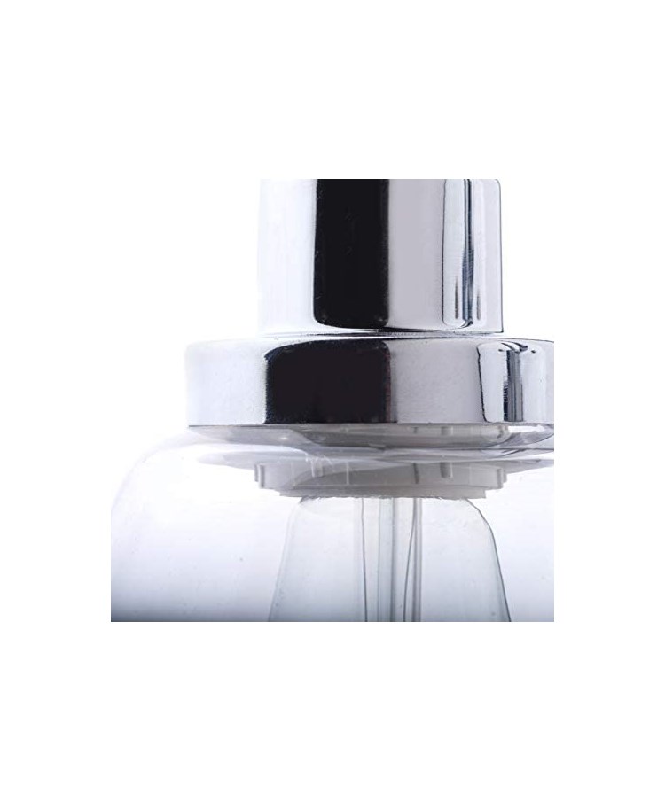 Leeto Modern Mirrored Chrome Switched Wall Light with Glass Shade Leeto Modern Mirrored Chrome Switched Wall Light with Glass Shade