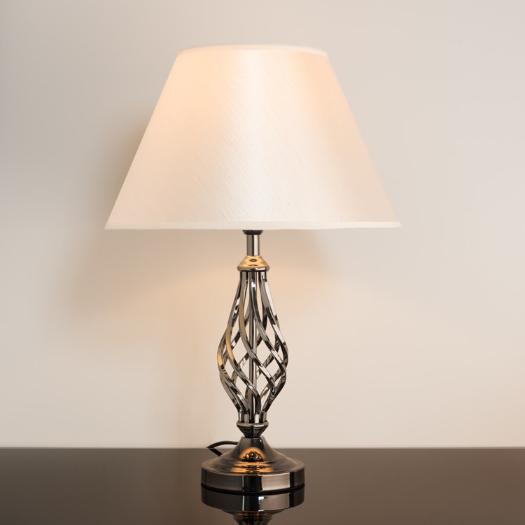 Kingswood Barley Twist Traditional Table Lamp and Shade Kingswood Barley Twist Traditional Table Lamp and Shade