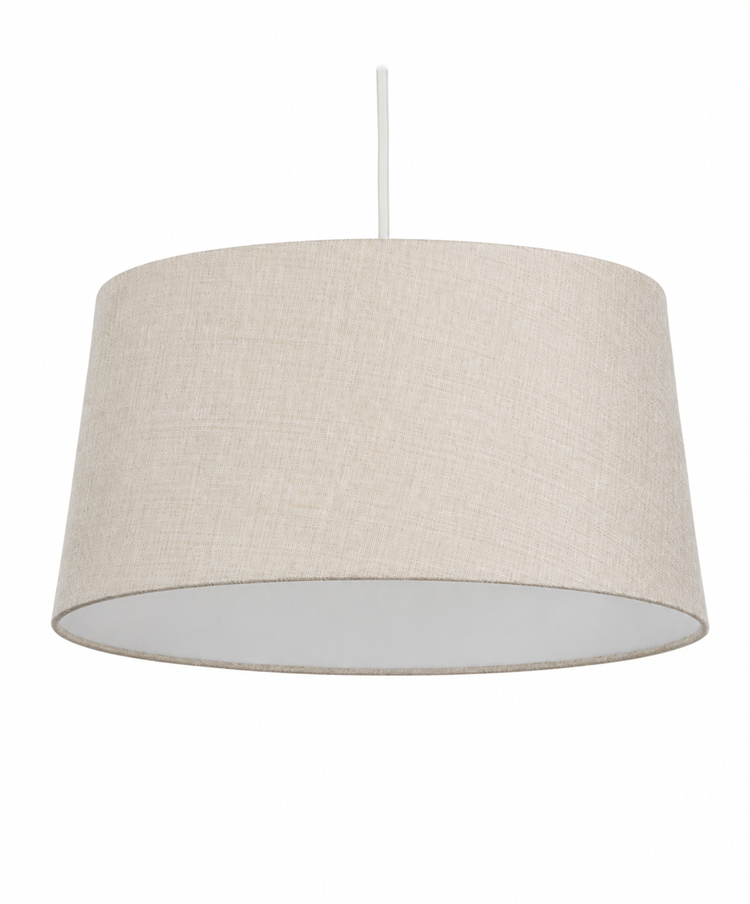 Tapered Beige Large Ceiling Light Lamp Shade - 40cm - Shade Only