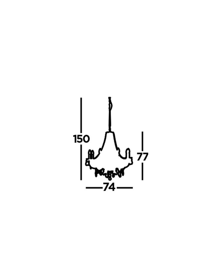 Searchlight Marie Therese - 8 Light Chandelier - Grey Glass & Acrylic Searchlight Marie Therese - 8 Light Chandelier - Grey Glass & Acrylic