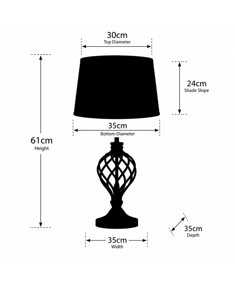 Hepburn Large Barley Twist Antique Brass Traditional Table Lamp with Ivory Pleat