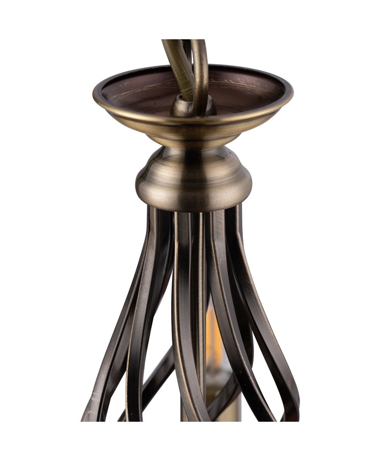 Kingswood Barley Twist Traditional Semi Flush Pendant - 5 Light Kingswood Barley Twist Traditional Semi Flush Pendant - 5 Light