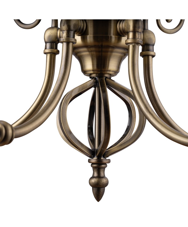 Kingswood Barley Twist Traditional Semi Flush Pendant - 5 Light Kingswood Barley Twist Traditional Semi Flush Pendant - 5 Light