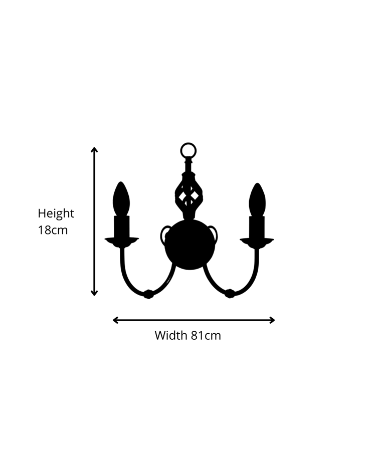 Kingswood Barley Twist Traditional Wall Light Kingswood Barley Twist Traditional Wall Light