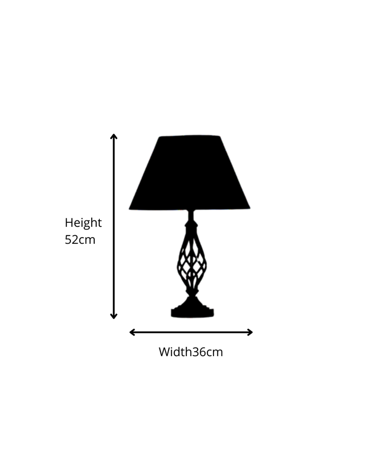 Kingswood Barley Twist Traditional Table Lamp and Shade Kingswood Barley Twist Traditional Table Lamp and Shade