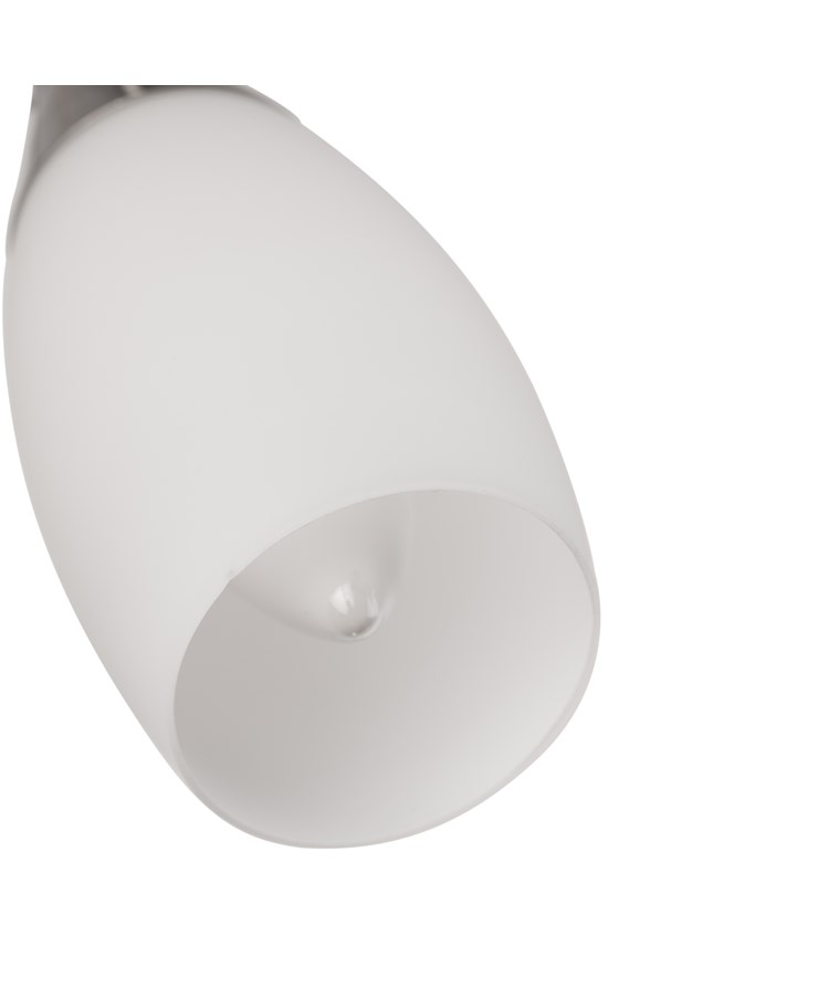 Swirl 3-Light Modern Ceiling Spotlight Bar - Satin Silver Swirl 3-Light Modern Ceiling Spotlight Bar - Satin Silver