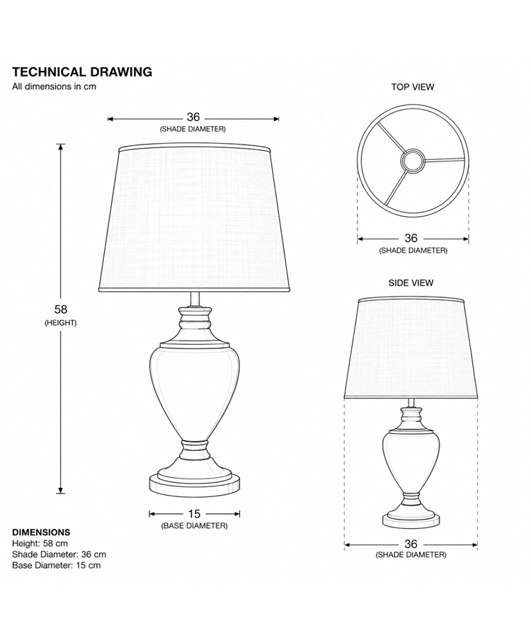 Hepburn Large Ceramic Table Lamp with Matching Shade - Grey & Chrome Hepburn Large Ceramic Table Lamp with Matching Shade - Grey & Chrome
