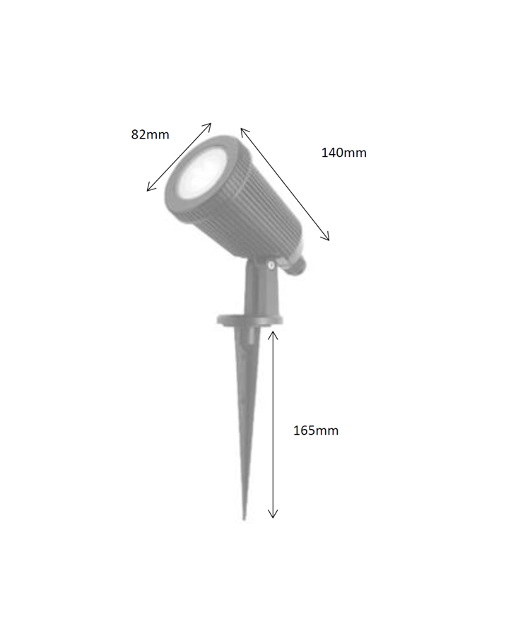 Patilo Tern Coastal Spike Spotlight - GU10 - 240v Patilo Tern Coastal Spike Spotlight - GU10 - 240v