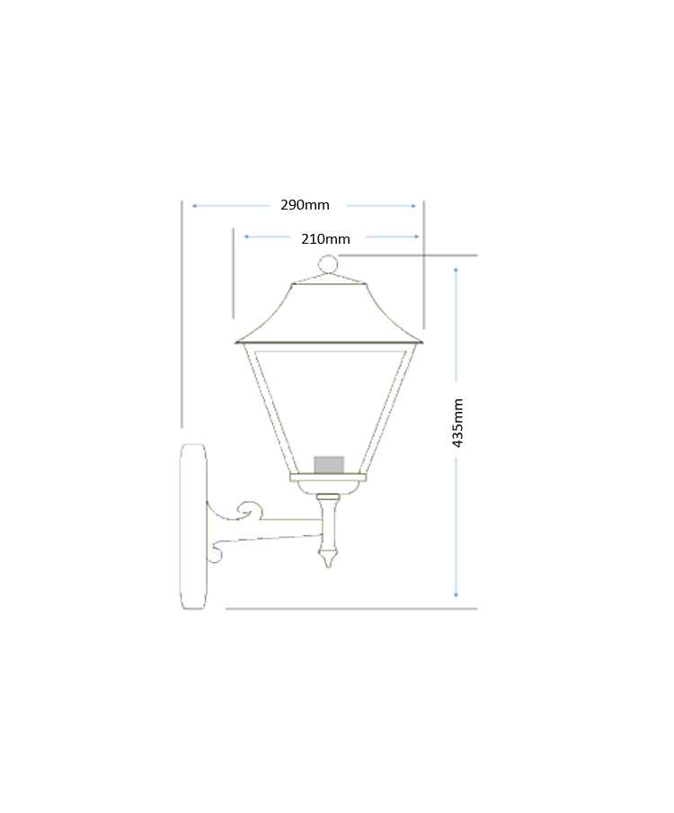 Patilo Coachlight Lantern Outdoor Light - Powder Coated Aluminium Patilo Coachlight Lantern Outdoor Light - Powder Coated Aluminium