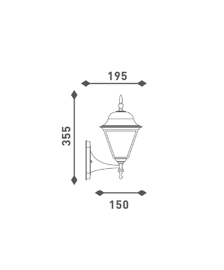 Patilo Traditional Lantern - E27 - Aluminium Patilo Traditional Lantern - E27 - Aluminium