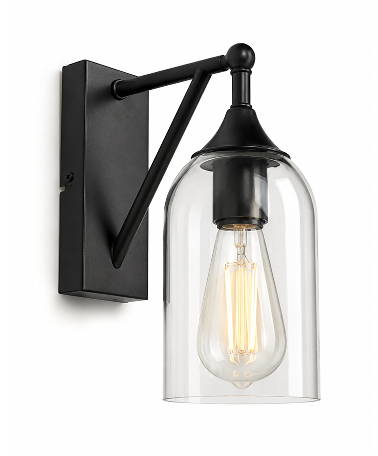 IGAL Black Unswitched Wall Light IGAL Black Unswitched Wall Light