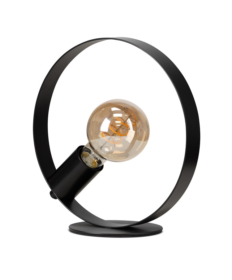 Hoople Matt Black Industrial Hoop Table Lamp Hoople Matt Black Industrial Hoop Table Lamp