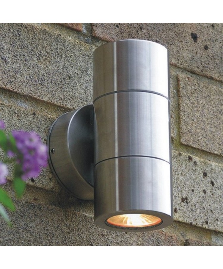 Elipta Compact Up & Down Stainless Steel Outdoor Wall Light Gu10 Elipta Compact Up & Down Stainless Steel Outdoor Wall Light Gu10