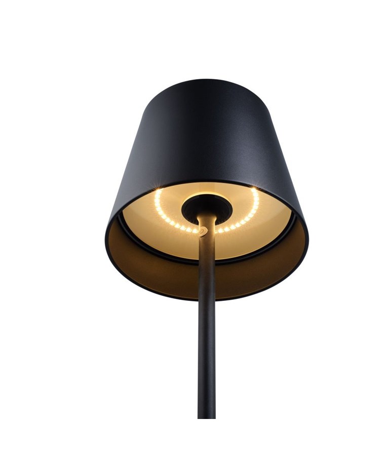 Elipta Modern Rechargeable Battery Outdoor Floor Lamp - 1.5m Tall - LED - Black Elipta Modern Rechargeable Battery Outdoor Floor Lamp - 1.5m Tall - LED - Black