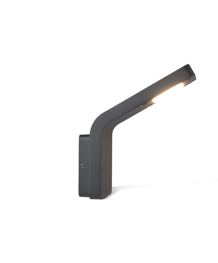 Insika Modern LED Outdoor Wall Light - Graphite Grey - Warm White Insika Modern LED Outdoor Wall Light - Graphite Grey - Warm White