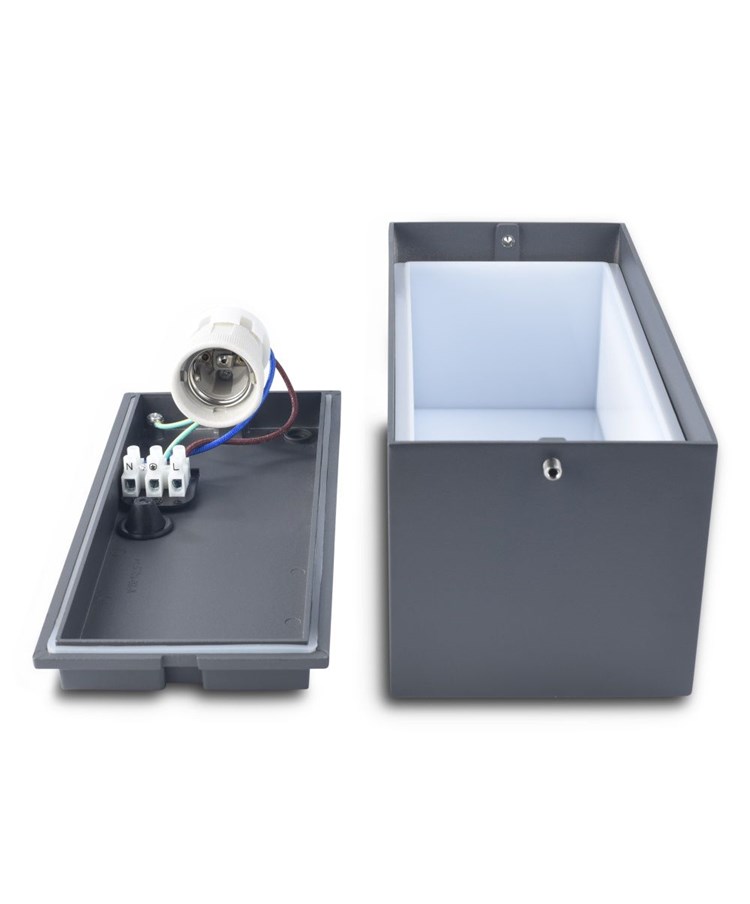 Elipta Box Outdoor Wall Light - E27 Elipta Box Outdoor Wall Light - E27