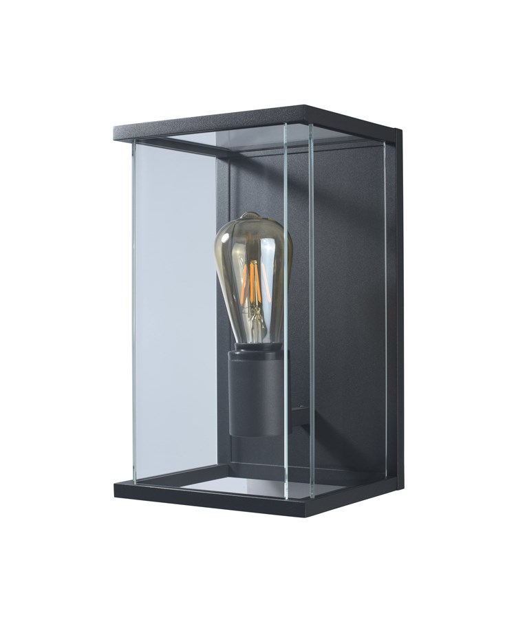 Elipta Kensington Modern Outdoor Wall Light - E27 - Graphite Elipta Kensington Modern Outdoor Wall Light - E27 - Graphite