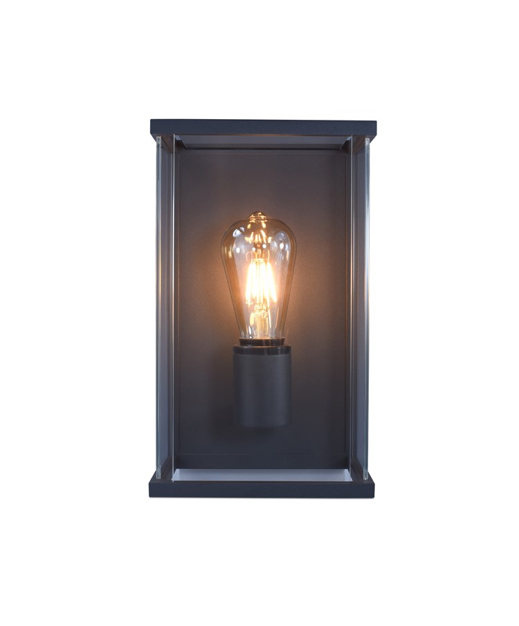 Elipta Kensington Modern Outdoor Wall Light - E27 - Graphite Elipta Kensington Modern Outdoor Wall Light - E27 - Graphite