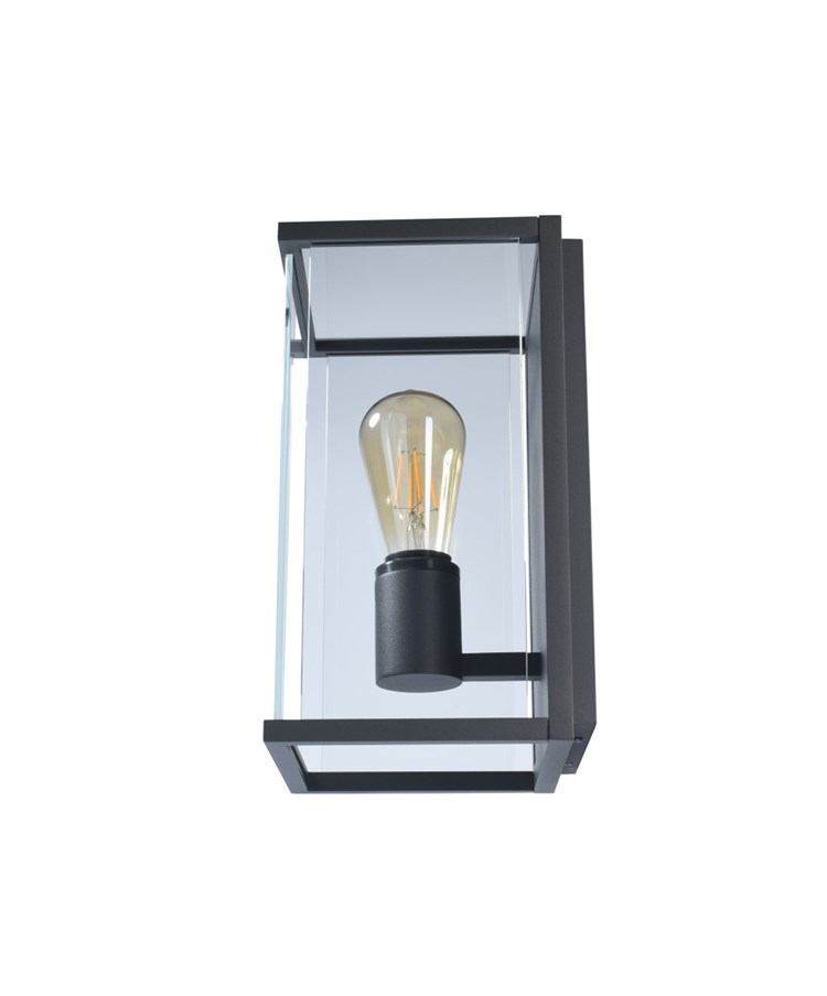 Elipta Kensington Modern Outdoor Wall Light - E27 - Graphite Elipta Kensington Modern Outdoor Wall Light - E27 - Graphite
