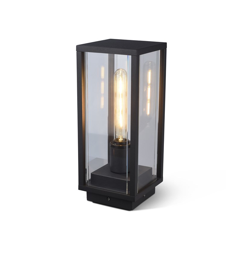 Elipta Kensington Modern Outdoor Post Light - E27 - Graphite Grey Elipta Kensington Modern Outdoor Post Light - E27 - Graphite Grey